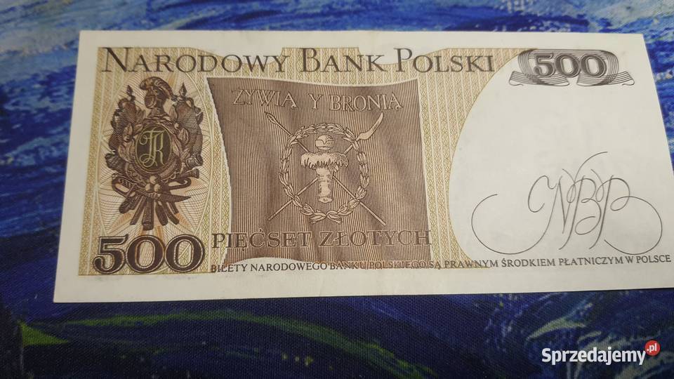RZADKOŚĆ 500 złotych 1979 s AZ UNC Warszawa