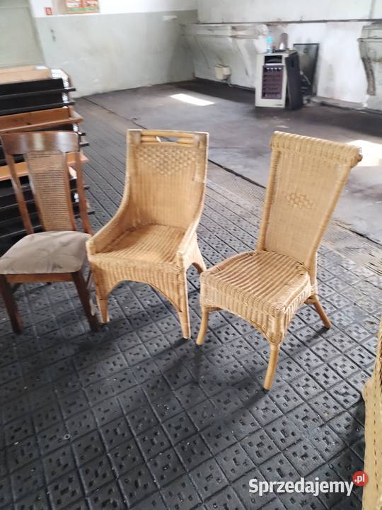 stylowe krzesło ratanowe Piękny fotel Legnica