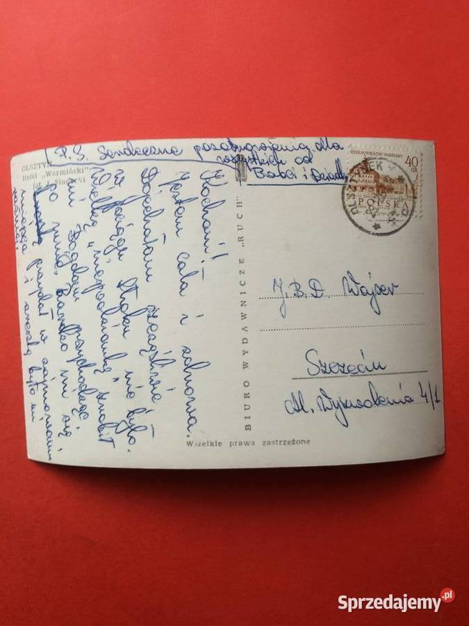 2352 Widokówka Olsztyn zachodniopomorskie Szczecin