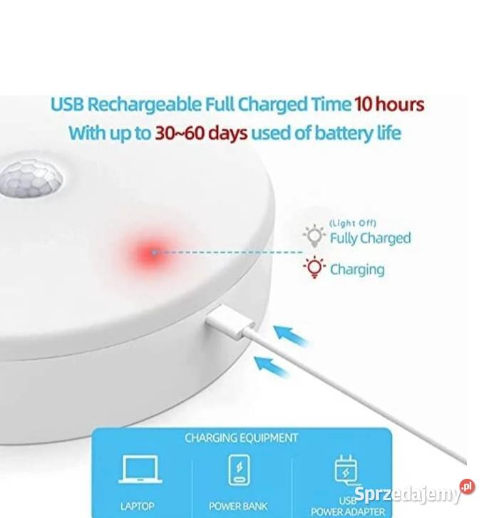 Toowell 10000 mAh bateria lampa sufitowa czujnik Olszyna sprzedam