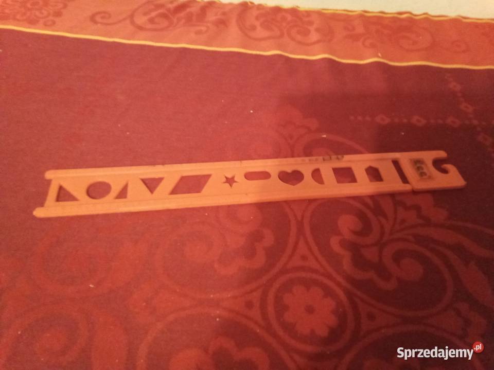 Linijka pomarańczowa lee z kształtami Vinatge Warszawa