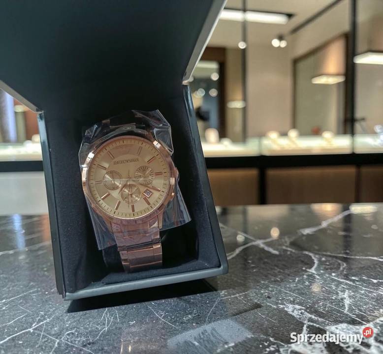 Zegarek męski Emporio Armani AR2452 różowe złoto sprzedam