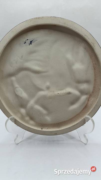 Ceramiczny kafel płaskorzeźba z motywem konia Zamość