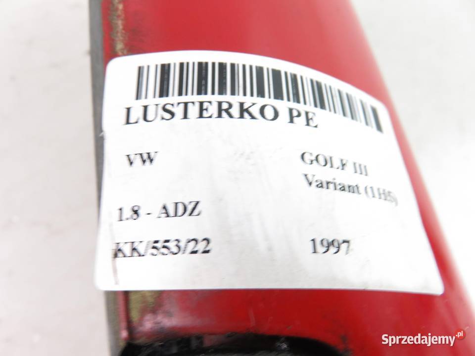 LUSTERKO PRAWE VW GOLF III Variant 1H5