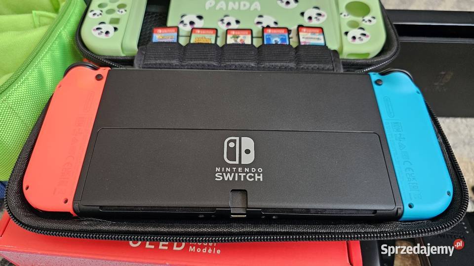 Nintendo Switch OLED mega zestaw Łask