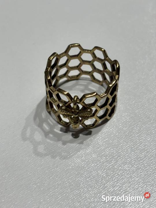 Pierścionek obrączka plaster miodu Bydgoszcz