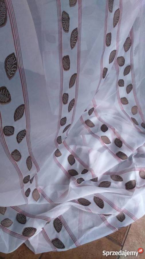 Firana woal biały w pasyliście wys290 firanka Radom