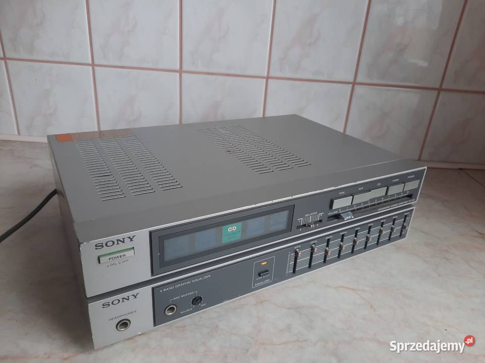 Wzmacniacz z korektorem Sony TAV30 Vintage 1984 Piasek