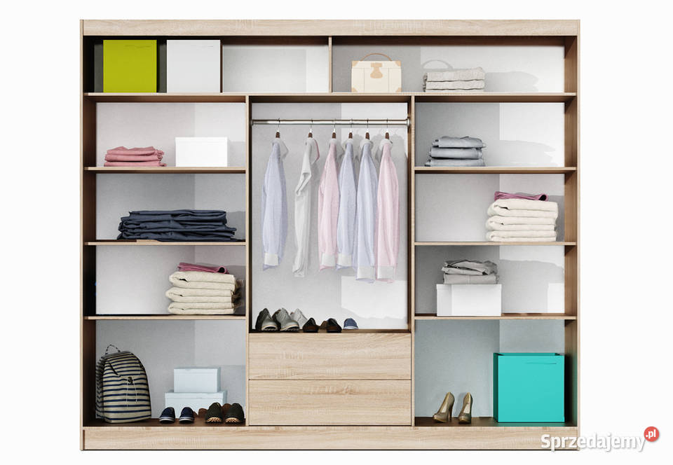 Szafa przesuwna MALIBU 250 4kolory Wieruszów