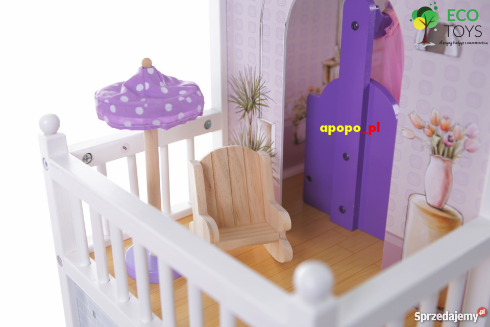 Ogromny drewniany domek lalek BARBIE Warszawa