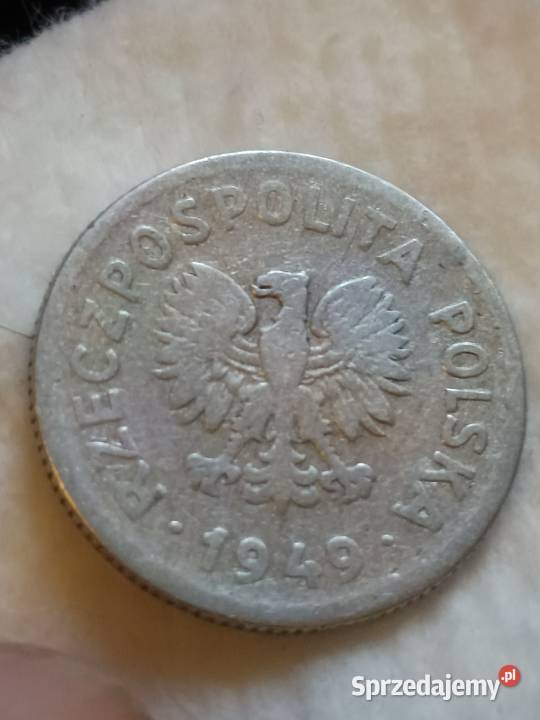 Sprzedam monetę 1 zloty 1949 Numizmatyka Chełm