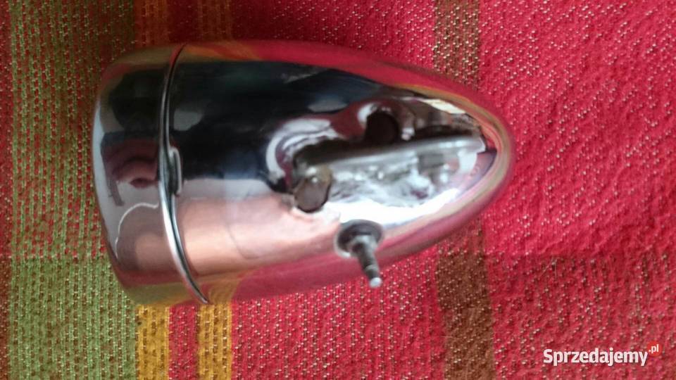 Stara niemiecka lampa rowerowa RADSONNE chrom Szczebrzeszyn
