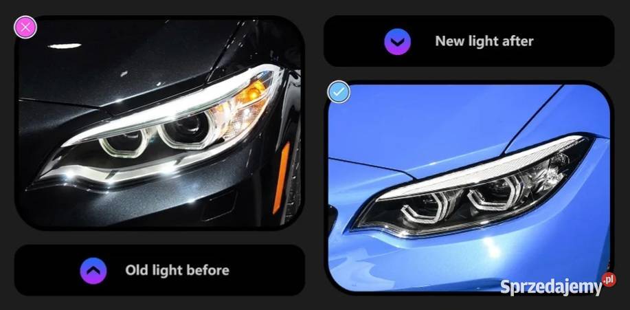 NOWE lampy przednie lampa przód BMW seria 2 F22