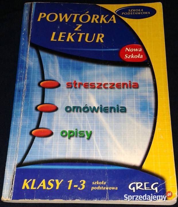 Powtórka z literatur kl 13 Szkoła podstawowa Pozostałe Chełm