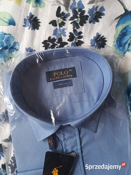 Koszula męska Ralph Lauren bawełniana niebieska Odzież wyjściowa Moda i Styl