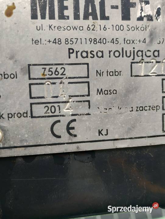 Prasa rolującą na sprzedaż bądź zamiana na Ursus sprzedam