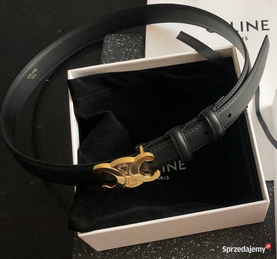 Pas celine klamra złota błyszcząca Paski dolnośląskie Wrocław sprzedam