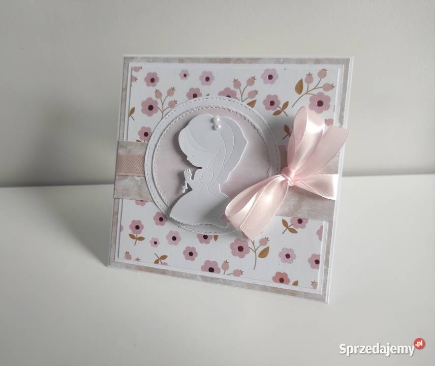 Kartka ręcznie z okazji Pierwszej Komunii łódzkie Łódź