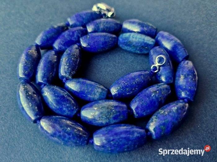 LAPIS LAZULI NATURALNY LAZURYT PIRYT NASZYJNIK Częstochowa