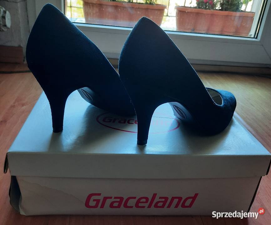 Szpilki granatowe Rozmiar 38 Kraków