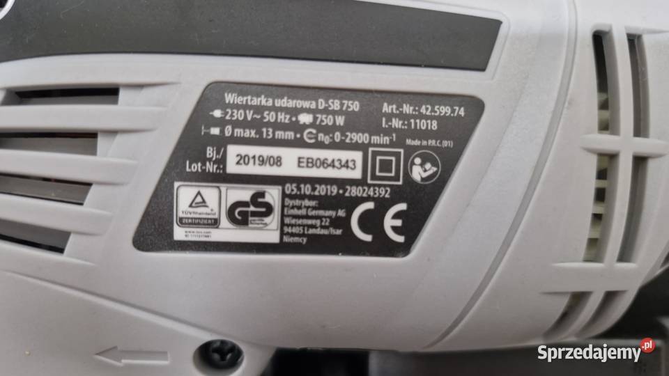 WIERTARKA UDAROWA DURO PRO DSB750 łódzkie Łódź