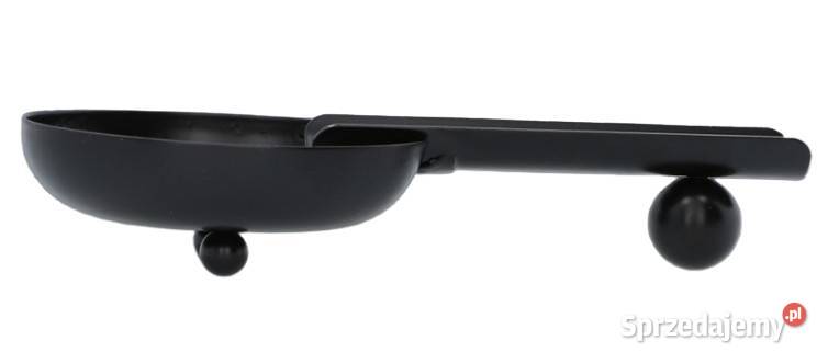 Czarna Popielniczka do Cygar z Miejscem na Ostrowy nad Okszą