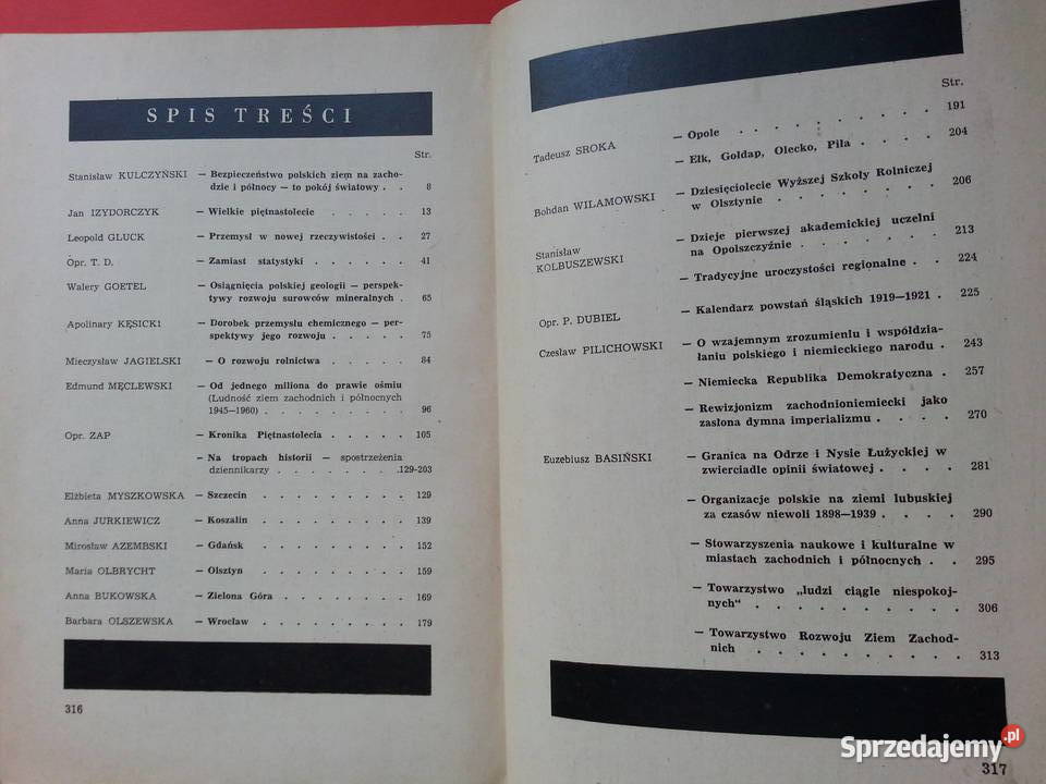 2919 Polska Jest Jedna Rocznik Ziem Zach i Płn zachodniopomorskie