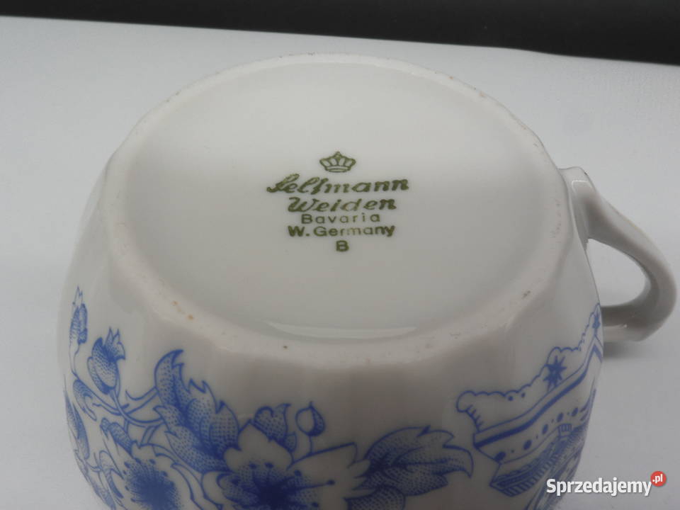 Filiżanka Seltmann Weiden Bavaria China Blau Raszków
