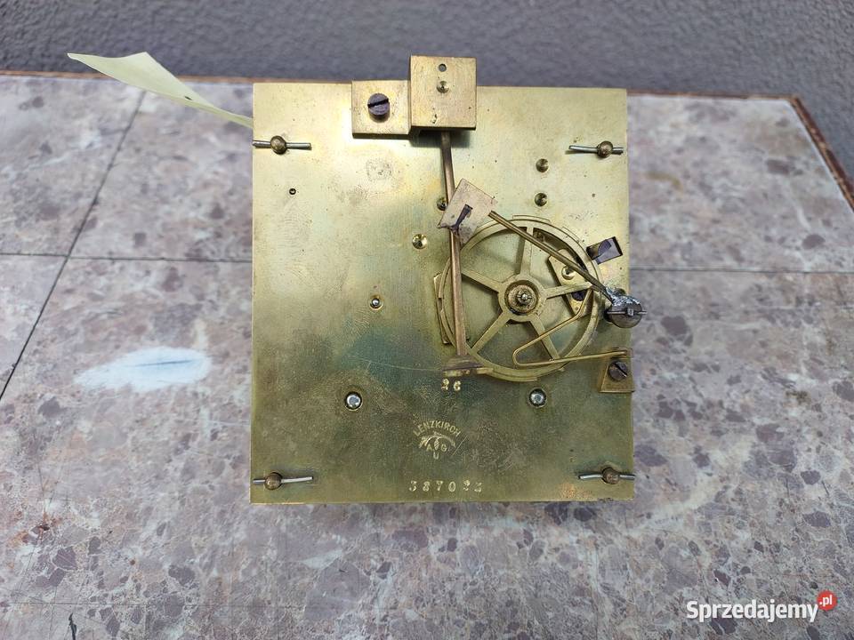 762 Mechanizm zegara ściennego Lenzkirch pełna Tczew