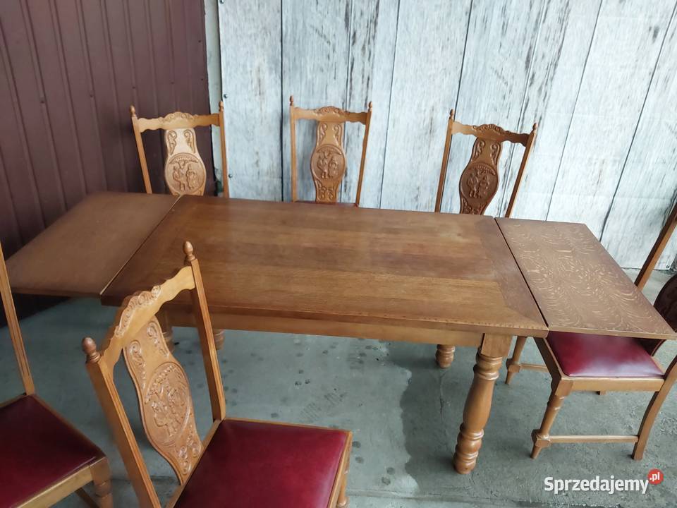 zestaw stylowy stół z krzesłami Byczyna