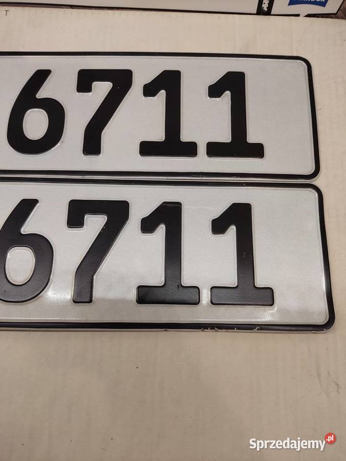 Tablica rejestracyjna Niemcy 2 sztuki AK6711 Głuchołazy