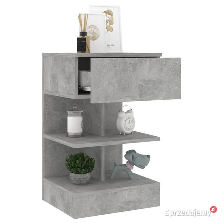 Szafka nocna szarość betonu 40x35x65 WM808656 Warszawa