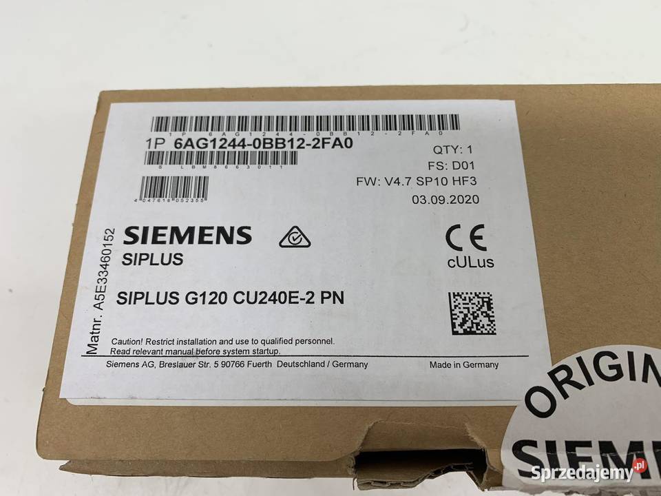 Siemens Siplus G120 CU240E2 PN Warszawa