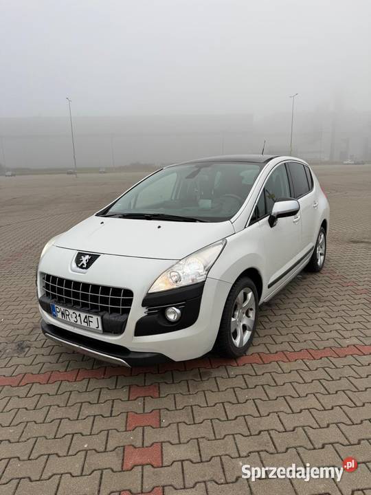 Peugeot 3008 biała perła zadbany świeżo serwisie światła przeciwmgielne 3008 Września
