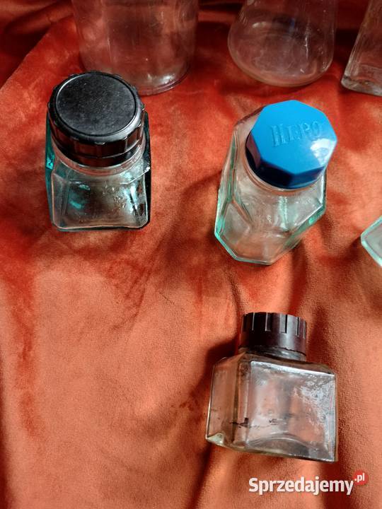 Stare butelki kałamarze prl zestaw zachodniopomorskie