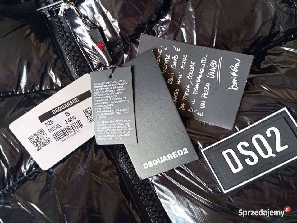 Kurtka puchowa Dsquared2 regular fit błyszcząca Kurtki i płaszcze Białystok sprzedam
