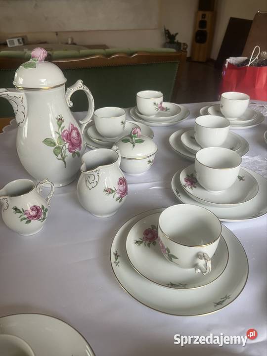 Furterberg serwis do kawy porcelana Róża wielkopolskie Nowy Tomyśl