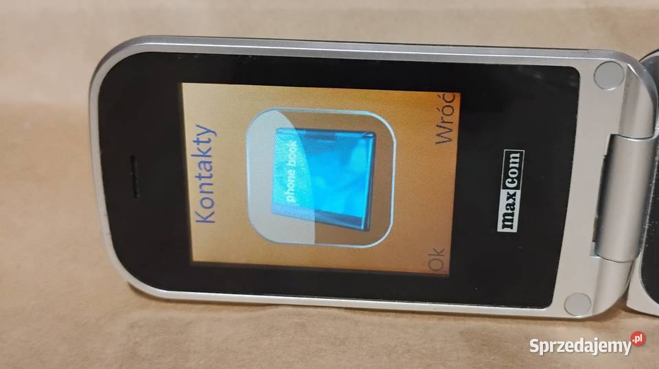 MAXCOM MM820 BB Telefon z Klapką DUŻY ładowarka
