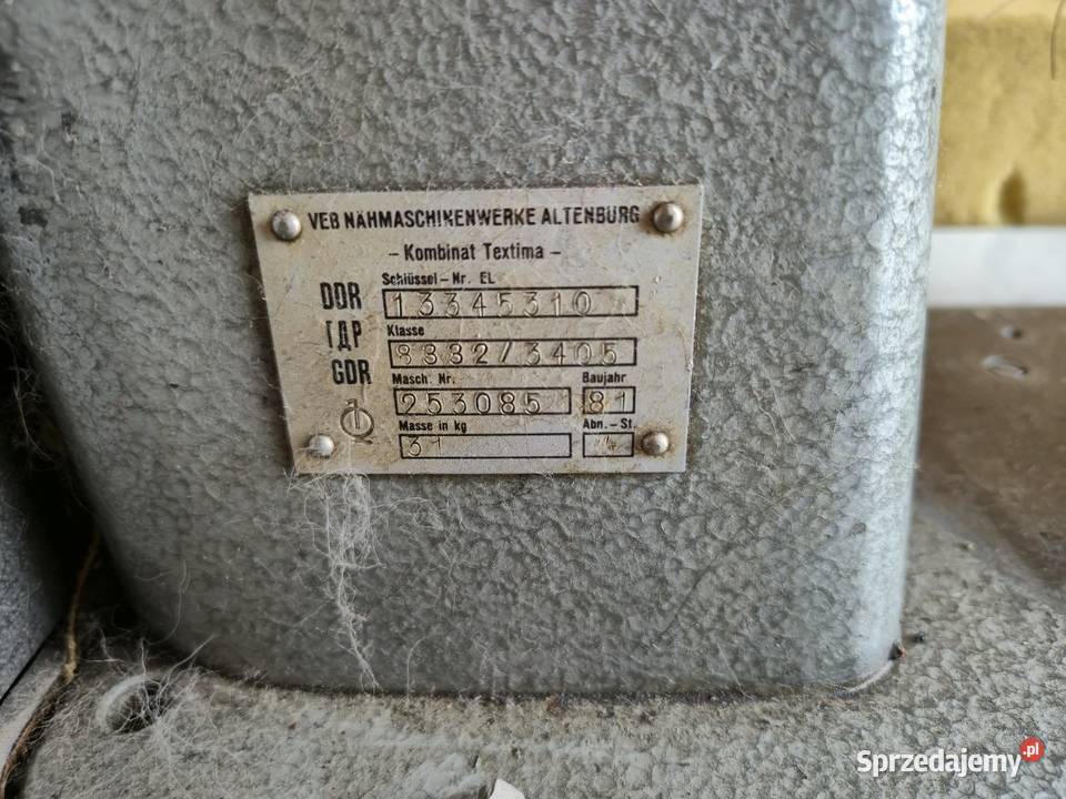 Maszyna do szycia przemysłowa Textima Altin