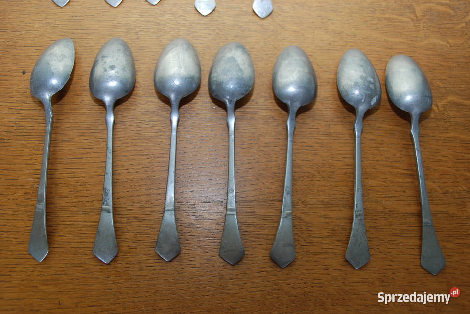 Biedermeier zestaw 12 dużych łyżek Berndorf mazowieckie