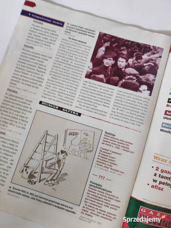 Gazety wojenne Bombardowanie Kolonii 1998 Kielce sprzedam