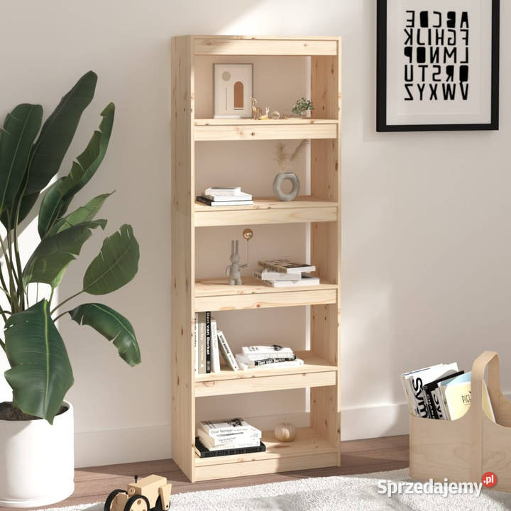 Regał na książkiprzegroda 60x30x1675 lite drewno Warszawa
