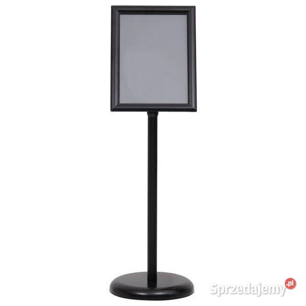 vidaXL Stojak na plakat A4 czarny stop Plakaty