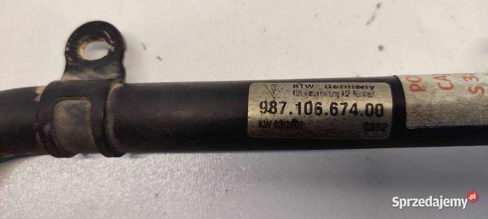 PORSCHE CAYMAN 987 RURA PRZEWÓD WODY 98710667400 osobowe