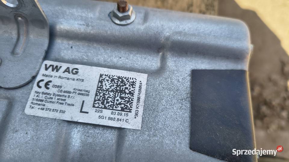 Skoda Octavia 3 III Poduszka kierowcy kolanowa Bolęcin sprzedam