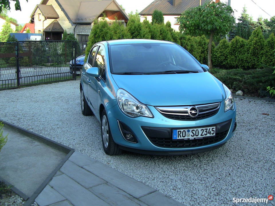 Opel Corsa D 14 BŁĘKITNY KOLOR 2011rTempomat poduszka powietrzna Kraków