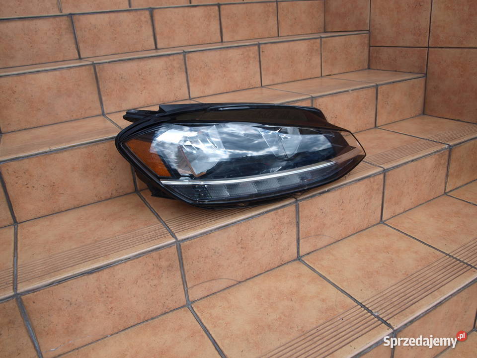 VW Golf 7 VII lampa prawa przód zwykła 2017 wielkopolskie Kalisz