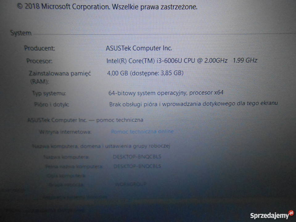 Laptop ASUS VivoBook Komputery i Akcesoria
