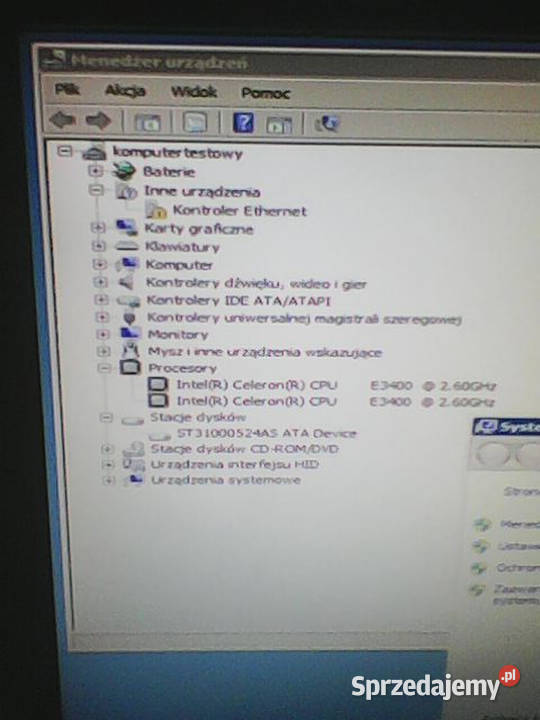 Komputer stacjonarny E3400 2Gb Ram dysk 1TB NIE łódzkie