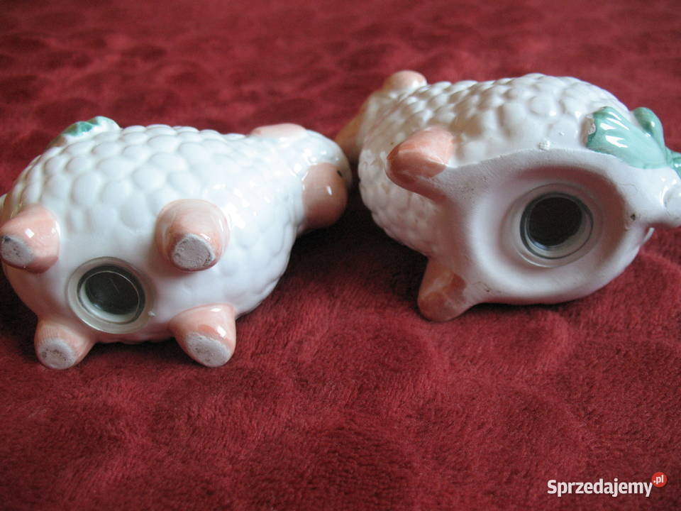 Sól i pieprz owieczki 8 x 10 x 6 Solniczka i biały Siedlce